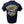 Navy blue t-shirt with colorful graphic design featuring a skull and text on the back.