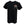 A black short-sleeve crewneck t-shirt featuring a small graphic on the left chest with the word 'DAYTONA' in orange above a checkered archway illustration.