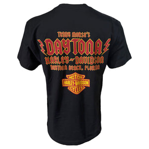 Black t-shirt with Daytona Harley-Davidson logo on the back