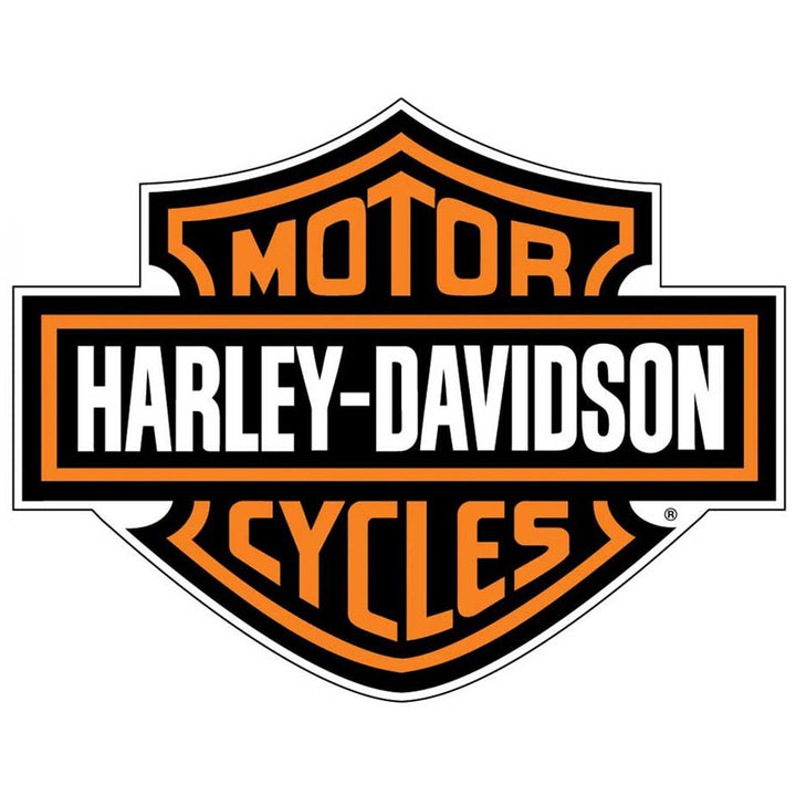 Harley-Davidson Bar & Shield Logo Decal, X-Large 29" x 37", Black & Orange CG4310