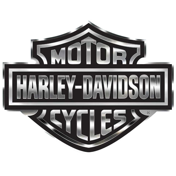 Harley-Davidson Bar & Shield Logo Decal, X-Large 30" x 40", Gray & Black CG4330