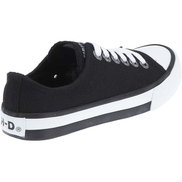 Harley-Davidson Women's Zia 2-Inch Low-Cut Canvas Sneakers, Black D83817
