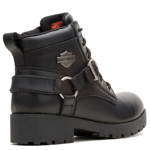 Harley-Davidson Women's Kelley Harness Ride WP Motorcycle Boots, Black D87312