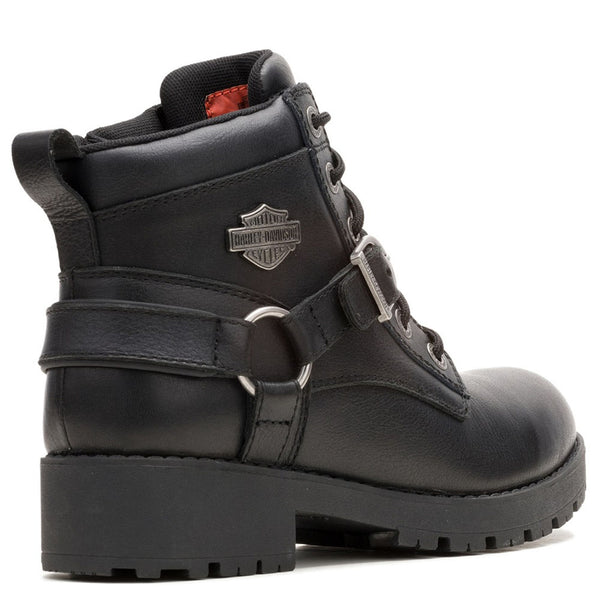 Harley-Davidson Women's Kelley Harness Ride WP Motorcycle Boots, Black D87312