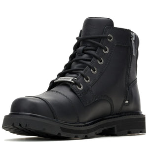 Harley-Davidson Men's Rambert Lace Black Leather Motorcycle Boots, Black D93913