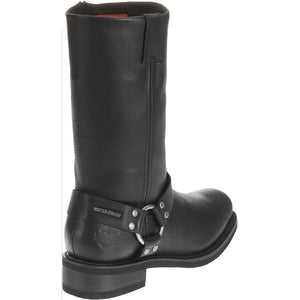 Harley-Davidson Men's Hustin 11-Inch Waterproof Harness Motorcycle Boots, Black D95353