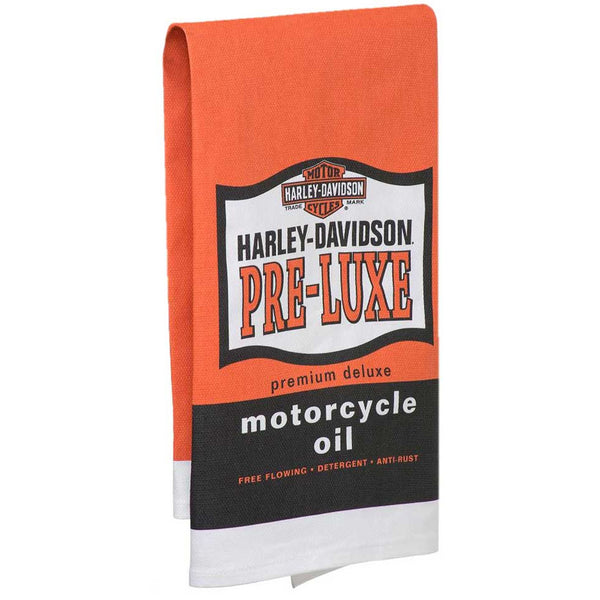 Harley-Davidson Pre-Luxe Bar Towel, 22" x 32", Orange HDL-18571