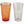 Harley-Davidson Bar & Shield Flames Pint Glass Set, 16 oz., Orange & Clear, HDL-18824