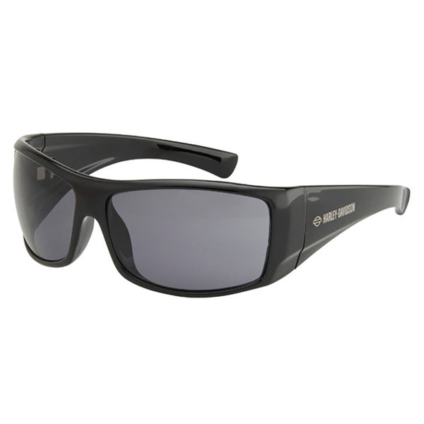 Harley-Davidson Men's Workout Polycarbonate Lens Performance Riding Sunglasses, Black Frame HZ0013-01A