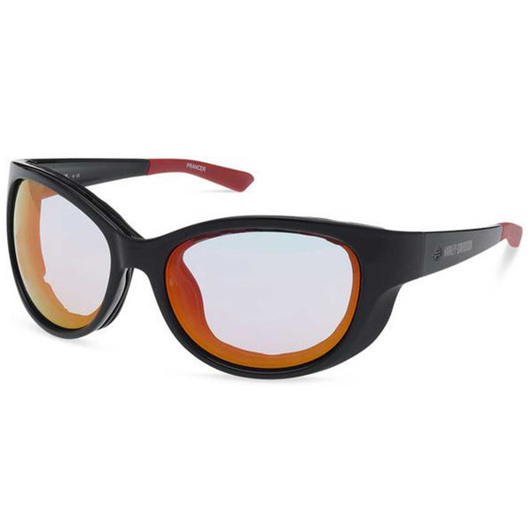 Harley-Davidson Women's Prancer Sport Photochromic Sunglasses, Black Frames