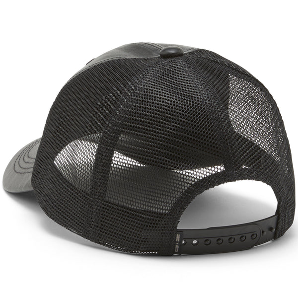 Harley-Davidson Women's Bling Embellished B&S Logo Leather Adjustable Hat, Black Cap 97707-25RW