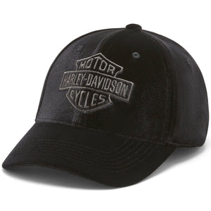 Black Harley-Davidson cap on a white background