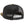 Black mesh cap with camouflage bill on a white background