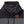 Black and gray hoodie with orange logo on a white background