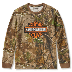 Camouflage Harley-Davidson sweatshirt on a white background