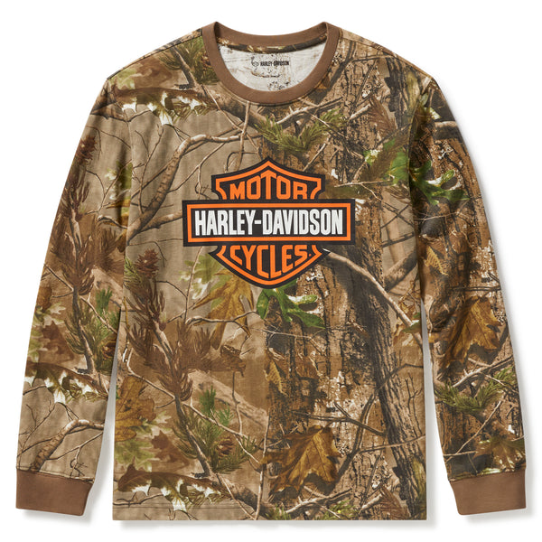 Camouflage Harley-Davidson sweatshirt on a white background
