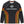 Black long-sleeve shirt with Harley-Davidson logo and colorful stripes on a white background