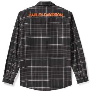 harley davidson dress shirts for men Harley-Davidson Men's Basic Button Down Shirt, Black