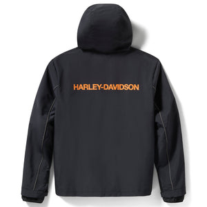 Haley-Davidson Men's HD Tech 3-In-1 Midweight Zip-Up Jacket, Black 97436-25VM