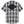 Black and white plaid shirt with Harley-Davidson logo on a white background