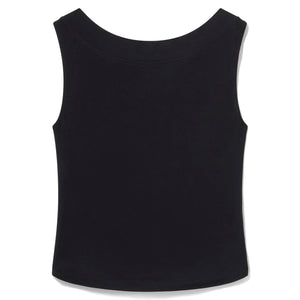 Black tank top on a white background