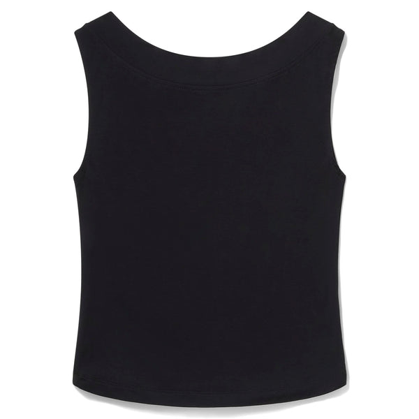 Black tank top on a white background
