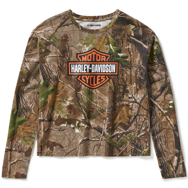 Harley-Davidson x Realtree Women's APG Long Sleeve Shirt, Camo 96772-25VW
