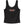Black tank top with lace trim and Harley-Davidson logo on a white background