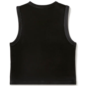 Black tank top on a white background