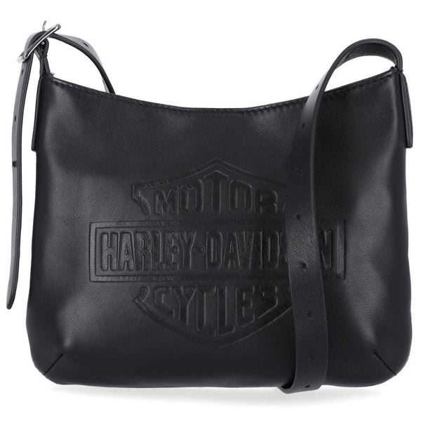 Harley-Davidson Women's Bar & Shield Logo Leather Crossbody Purse, Black MHW098/08