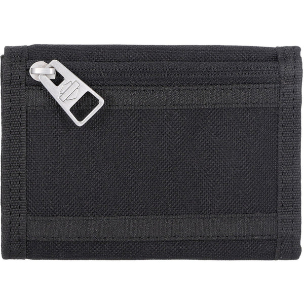 Harley-Davidson Men's H-D Arched Script Logo Tri-Fold Polyester Velcro Wallet, Black MWM081/08
