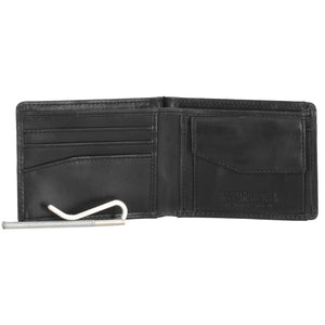 Harley-Davidson Men's B&S Card Release RFID Leather Billfold Wallet, Black MWM108/08