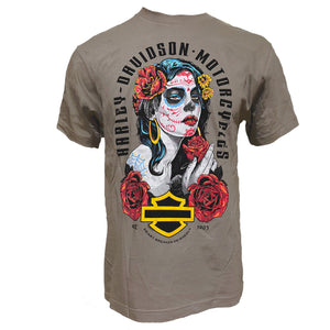 Harley-Davidson t-shirt with a graphic design on the back