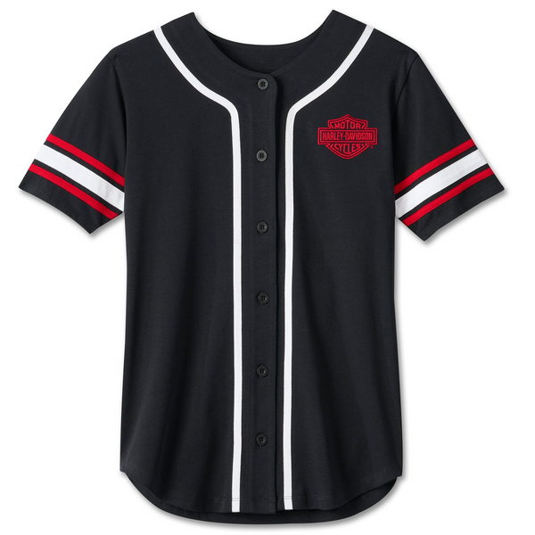Button up baseball jersey womens sales