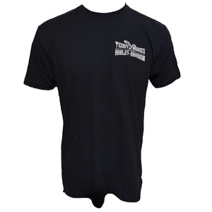 Teddy Morse's Daytona Harley-Davidson Men's Dealer Logo Short Sleeve Shirt, Black