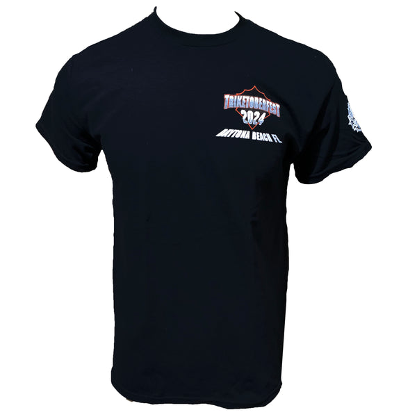 Teddy Morse's Daytona Harley-Davidson Men's Triketoberfest 2024 Short Sleeve Shirt, Black