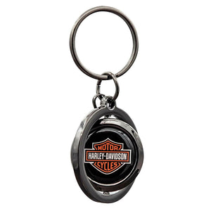 Harley-Davidson Classic Bar & Shield Logo Spinner Key Chain PL4528