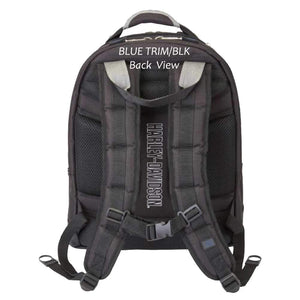 Harley-Davidson Up-Wing Eagle Backpack w/Steel Cable Strap, Black w/ Orange Trim 99220-ORG