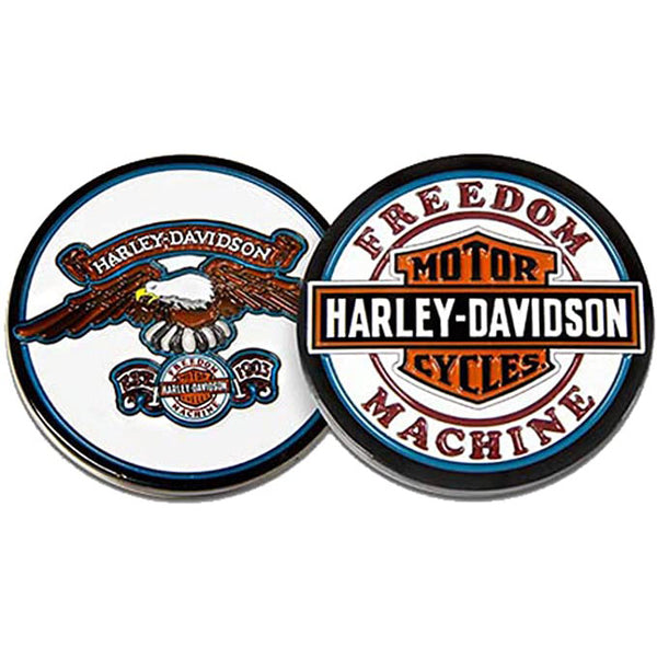 Harley-Davidson Freedom Machine Bar & Shield Metal Challenge Coin, 1.75 in.