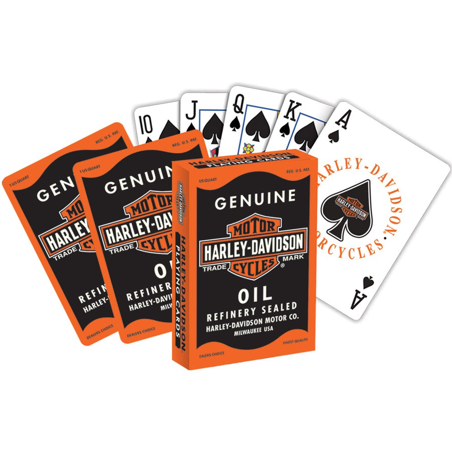 Harley-Davidson Oil Can Logo Playing Cards, DW639