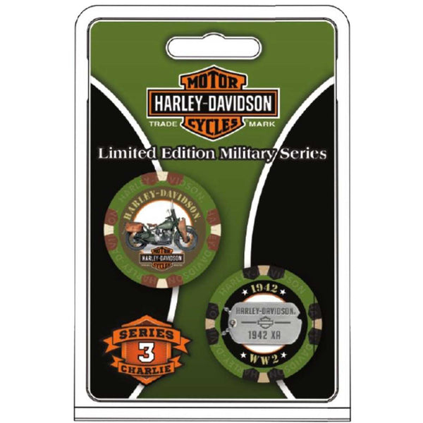 Harley-Davidson Military Series Charlie 3 1942 XA Collectible Poker Chips DW6743
