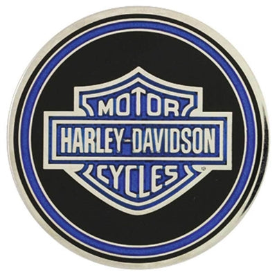 Harley-Davidson Police Trans Bar & Shield Logo Challenge Coin, Blue/Black 8003111