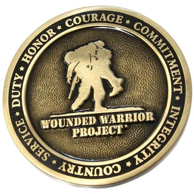 Harley-Davidson Wounded Warrior Project Heavy Duty Challenge Coin, Brass 8003425