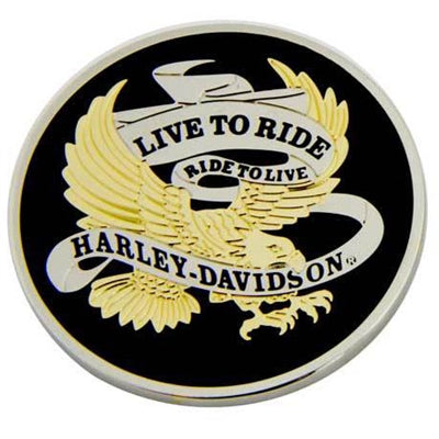 Live To Ride Eagle & Flames Challenge Coin 8007126