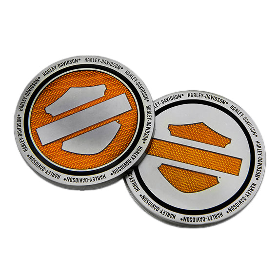 Harley-Davidson Orange Bar & Shield 1.75" Challenge Coin 8008994