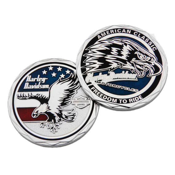 Harley-Davidson Blue Eagle 1.75" Challenge Coin 8009045
