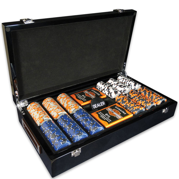 Harley-Davidson Trademark B&S 300 Piece Poker Set DW69300