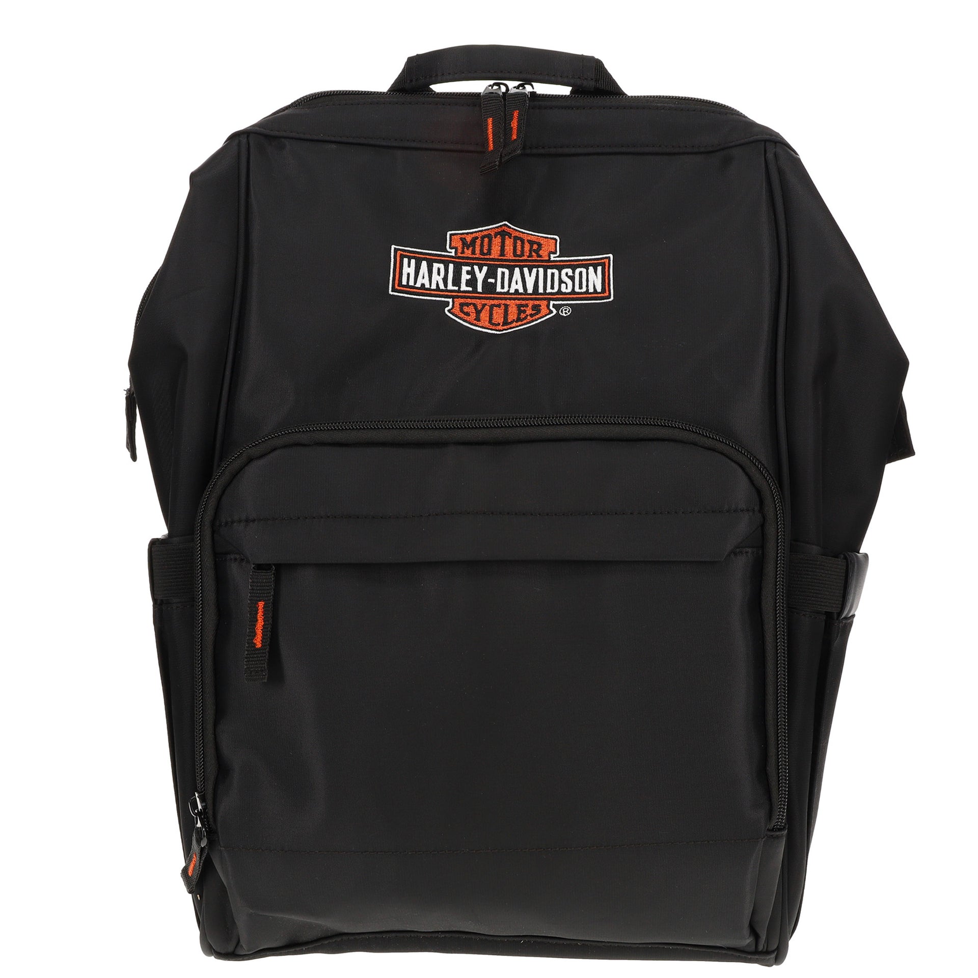 Harley-Davidson Embroidered Bar & Shield Diaper Canvas Backpack, Black – Daytona Harley-Davidson