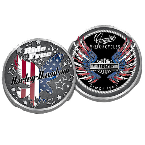 Ride Free Eagle Challenge Coin 8009021