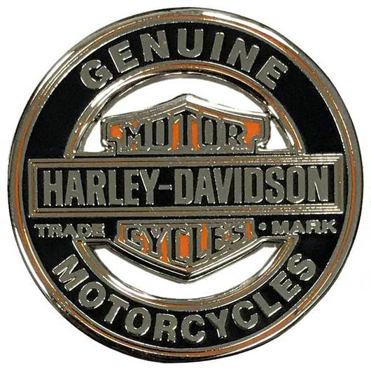 Harley-Davidson Bar & Shield Trademark Cutout Pin Silver Finish 8009250